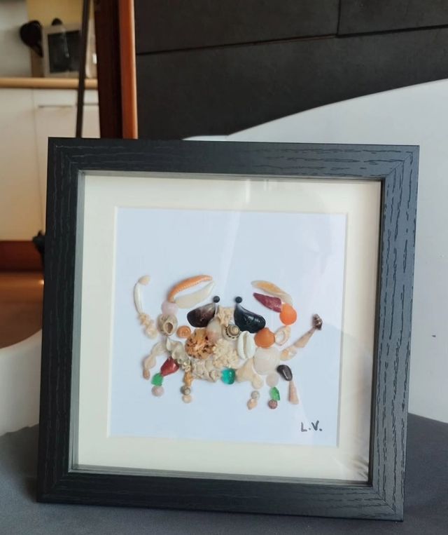 Cuadros de conchitas y caracolas