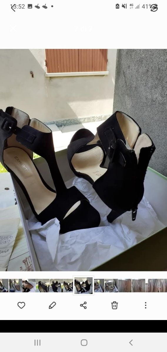 Sandali  più scarpe di camoscio numero 40 