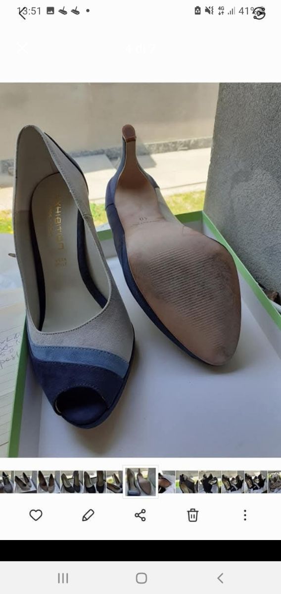 Sandali  più scarpe di camoscio numero 40 