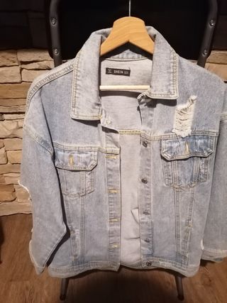 Chaqueta tejana Shein
