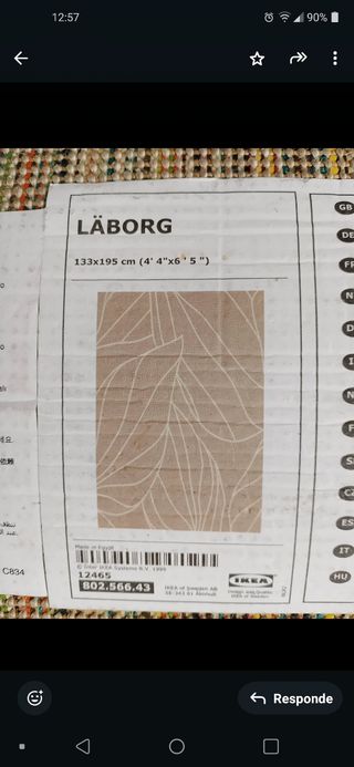 Alfombra ikea Laborg