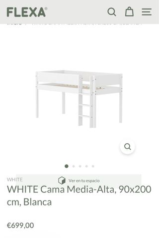 Cama media Alta flexa