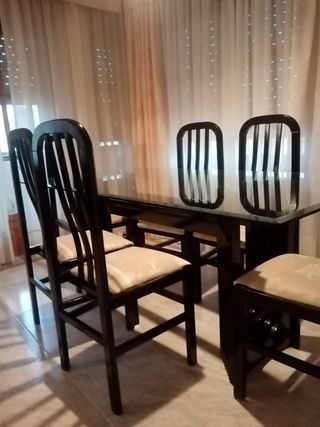 Conjunto mesa y sillas comedor