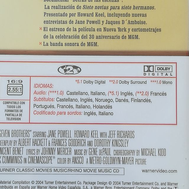 2 DVDs Siete novias para siete hermanos