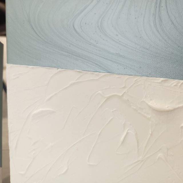 Quadro tela trittico dipinto a mano