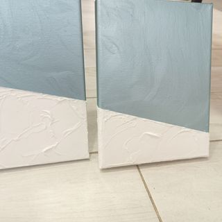 Quadro tela trittico dipinto a mano