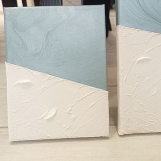 Quadro tela trittico dipinto a mano