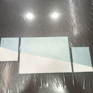 Quadro tela trittico dipinto a mano