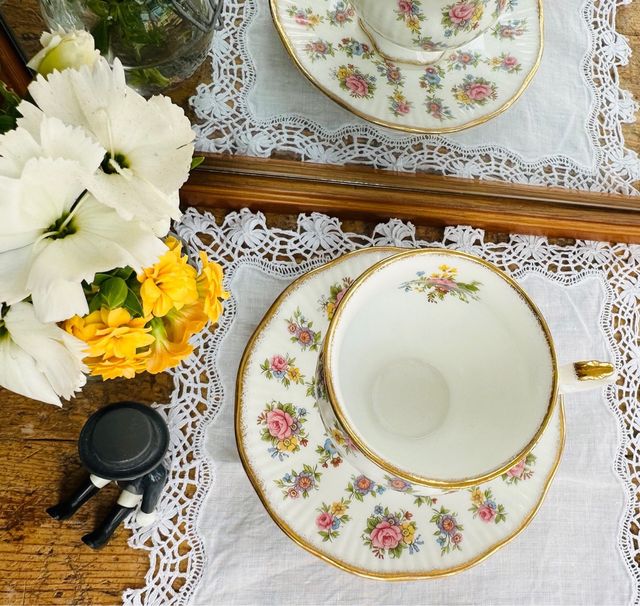 1 Set de café porcelana inglesa