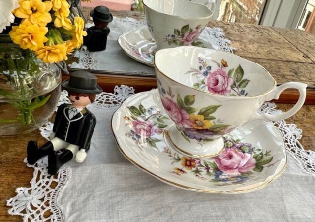 1 Set de café porcelana inglesa