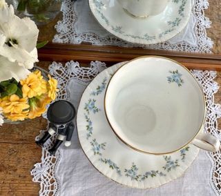 3 tazas de café porcelana inglesa