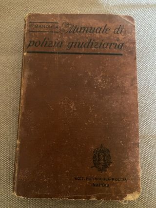 Manuale Polizia Giudiziaria del 1920