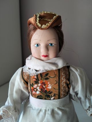 Bambolina in ceramica - Svizzera