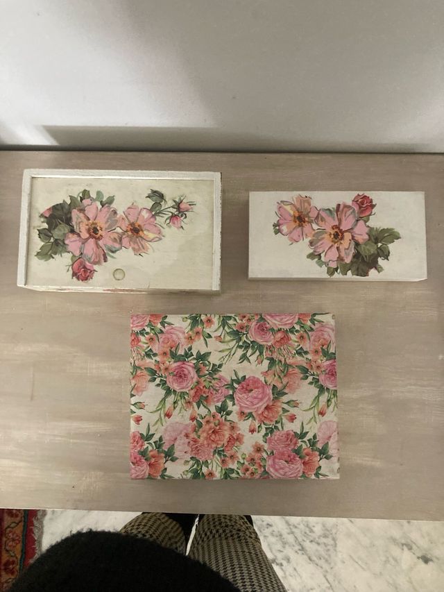 Cajas de madera artesanas