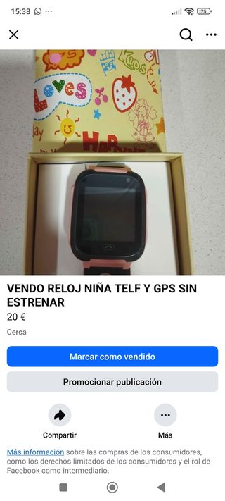 VENDO RELOT DE NIÑA SIN ESTRENAR