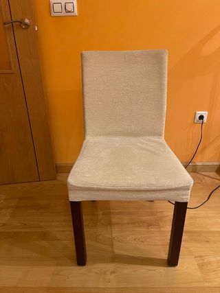 6 Sillas de comedor con funda lavable