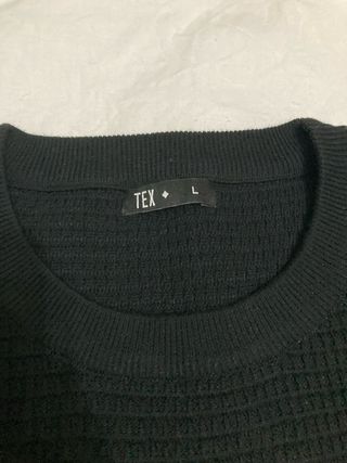 Jersey negro vestir hombre