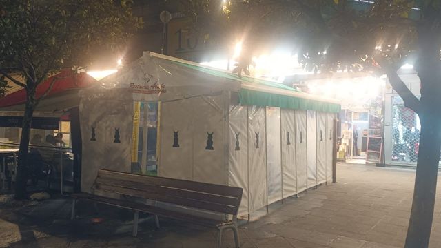 toldo con laterales bar restaurante 