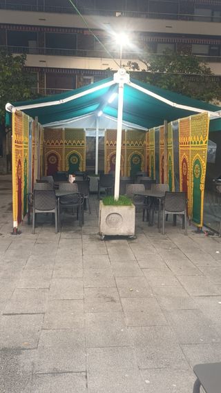 toldo con laterales bar restaurante