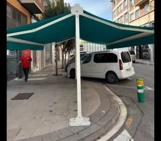 toldo con laterales bar restaurante