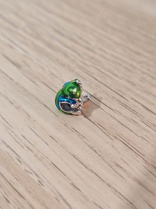 Charm de plata rana trepadora