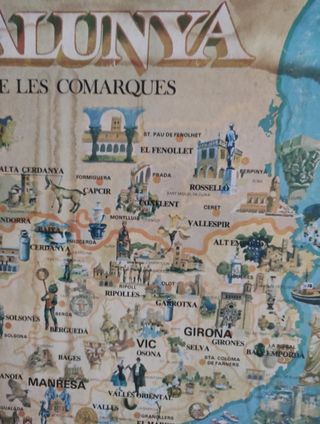 MAPA COMARQUES DE CATALUNYA