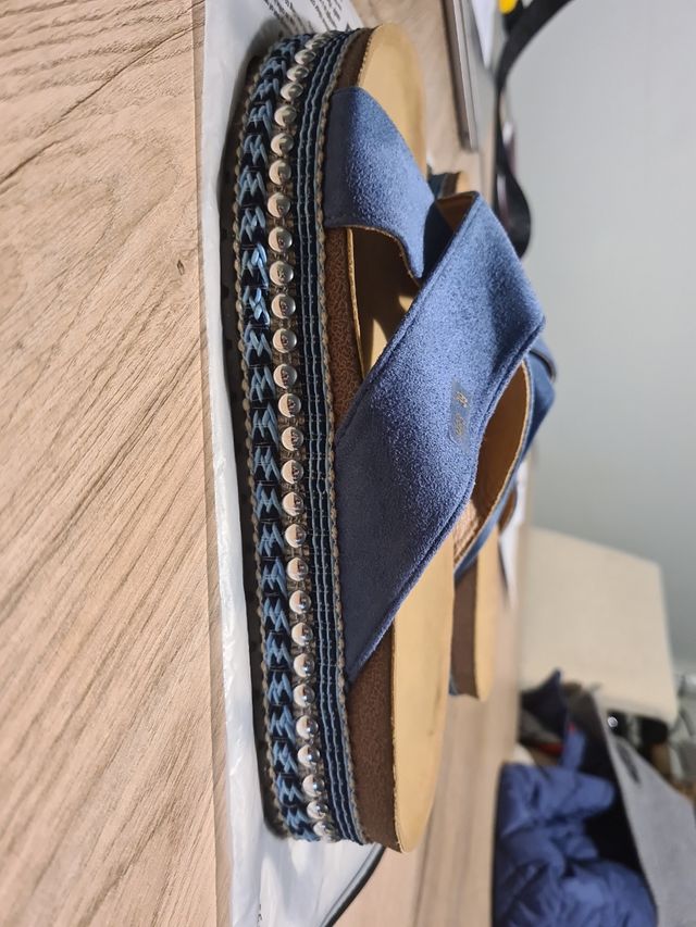 Sandàlies d de verano color Azul con tac