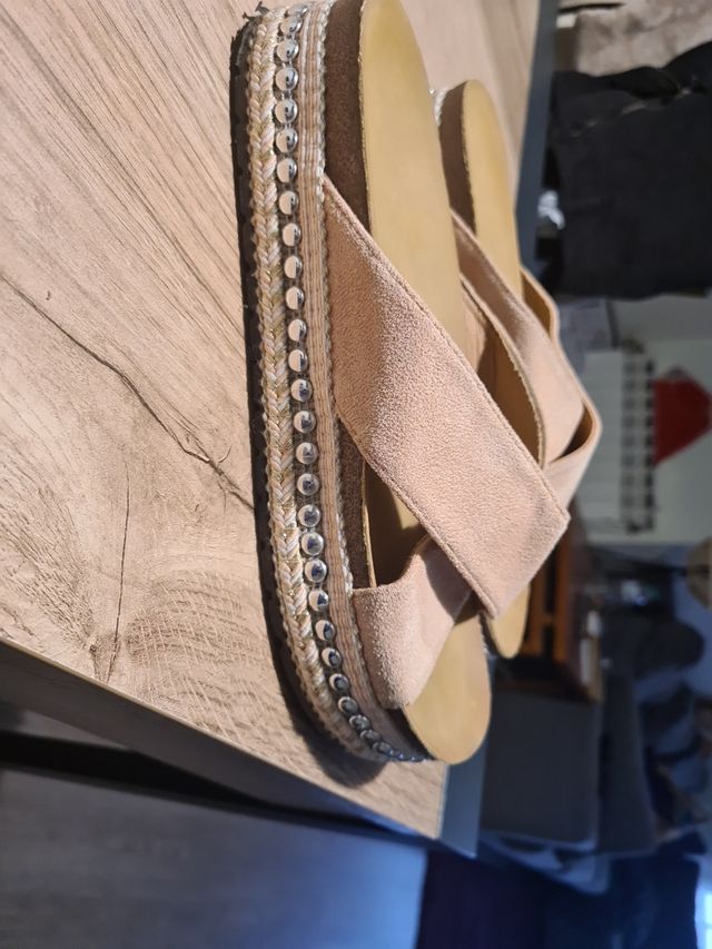 Sandàlias Planas color Rosa Malva