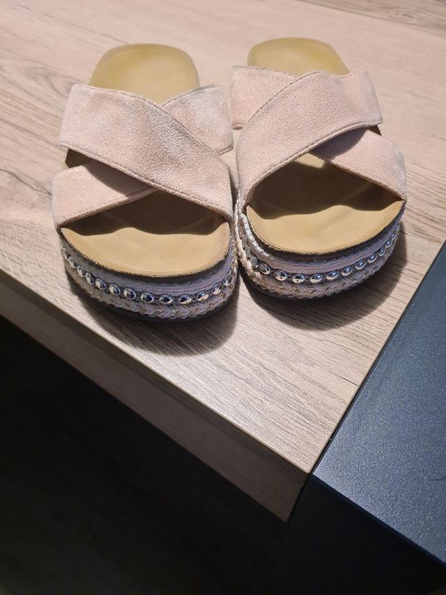 Sandàlias Planas color Rosa Malva