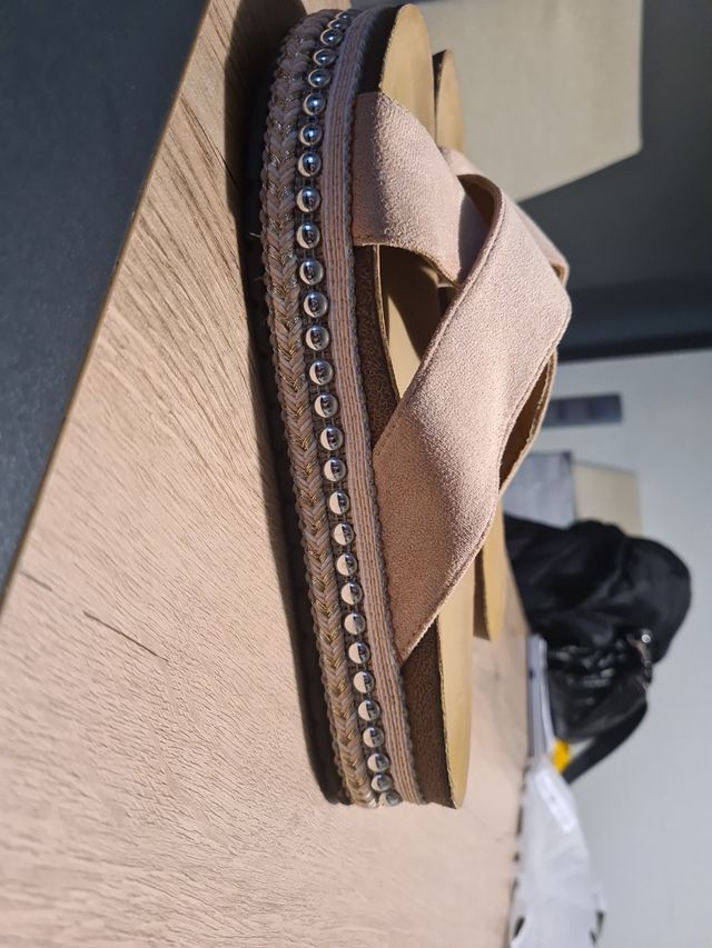 Sandàlias Planas color Rosa Malva