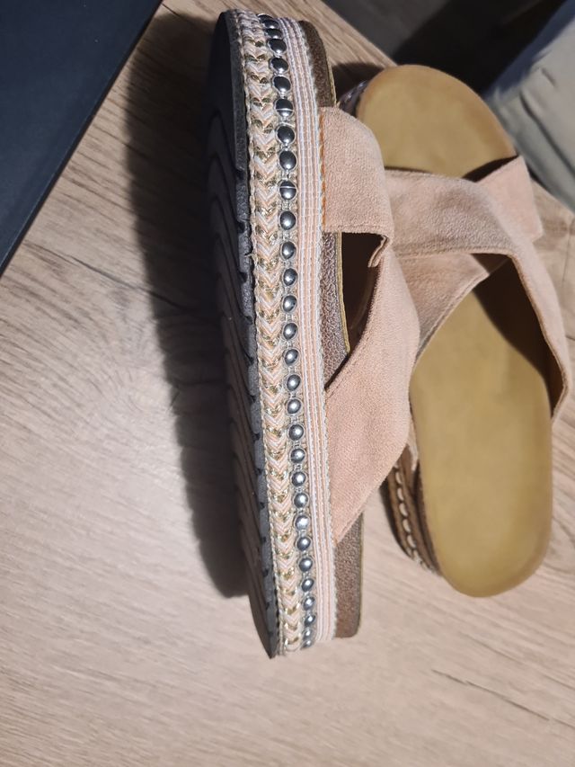 Sandàlias Planas color Rosa Malva