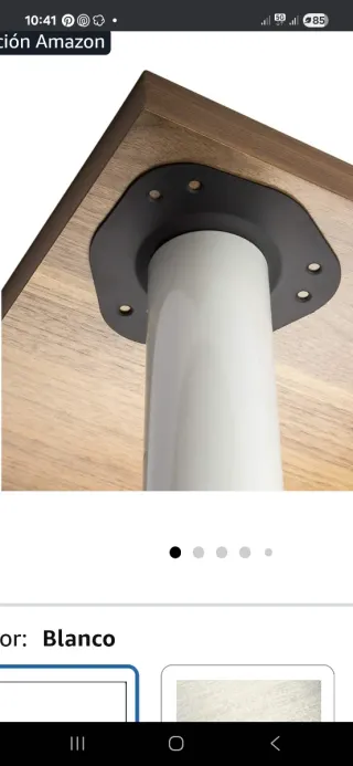 Patas extensibles y anclaje a mesa de ikea