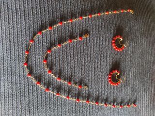 CONJUNTO CORAL Y ORO