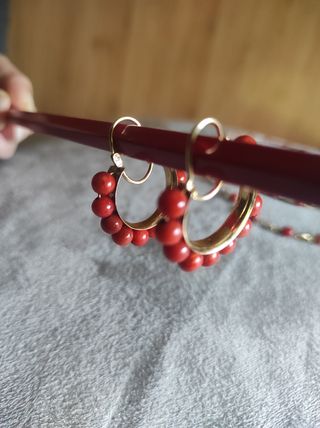 CONJUNTO CORAL Y ORO