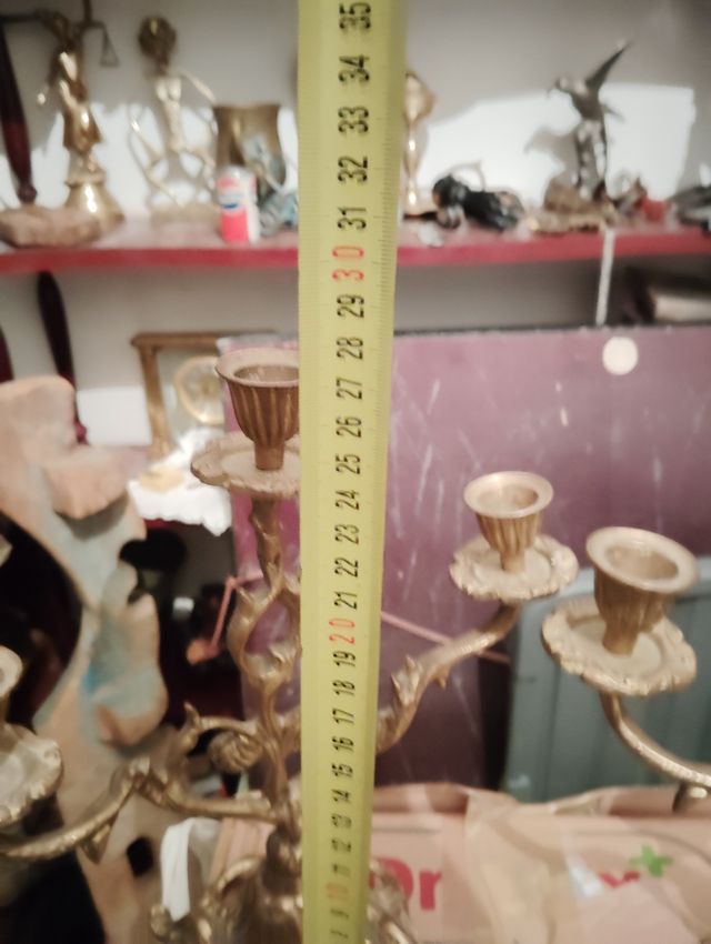 Candelabros de bronce