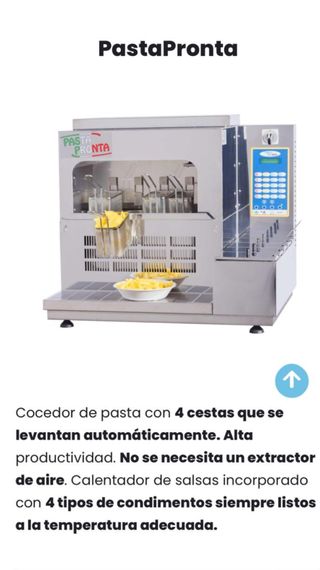 Maquina de pasta y salsa profesional