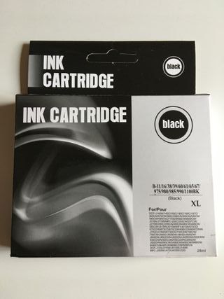 Cartuchos de tinta negra para impresora