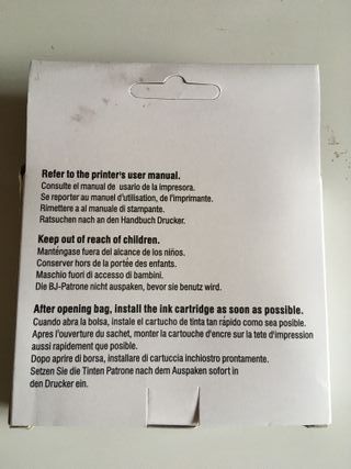 Cartuchos de tinta negra para impresora