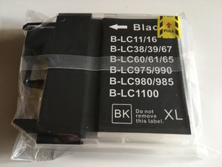 Cartuchos de tinta negra para impresora