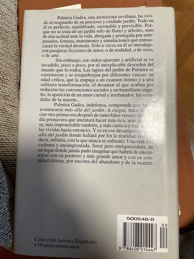 MÁS ALLÁ DEL JARDÍN de Antonio Gala