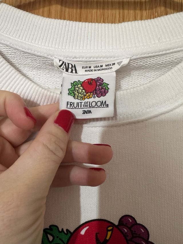 Sudadera ZARA x Fruit Of The Loom