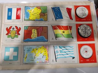 Álbum banderas, escudos, monedas y mapas