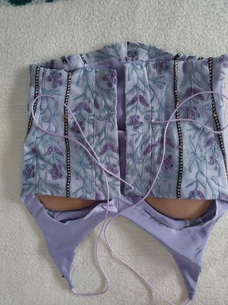 Vestido dos piezas fiesta lila