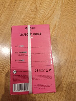 Secador plegable