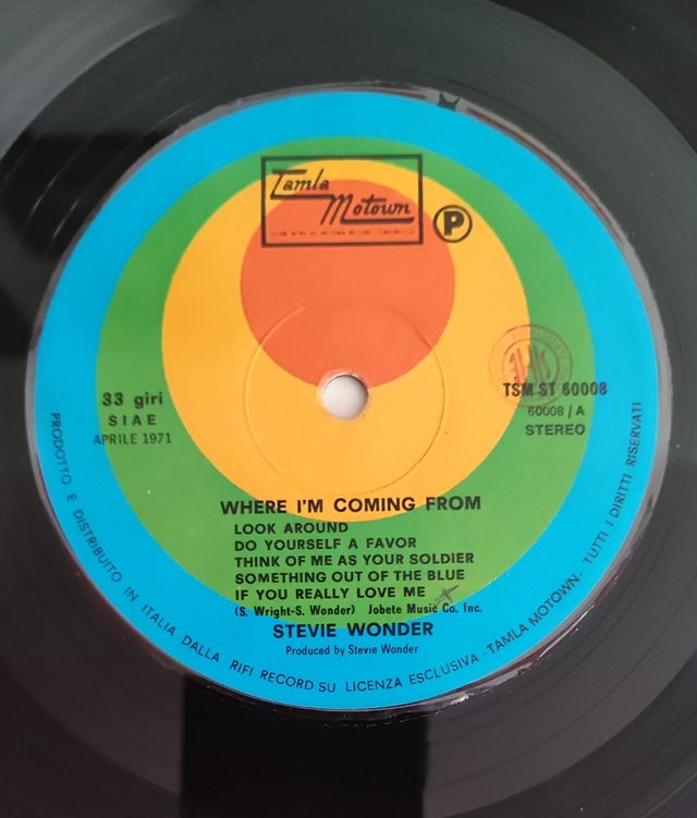 LP Stevie Wonder "Where I'm Coming From"