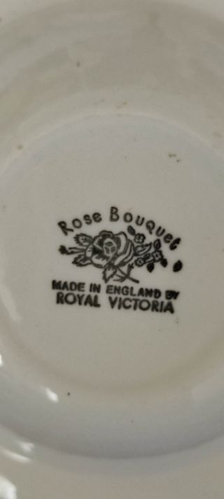 CUENCOS DE PORCELANA INGLESA "ROSE BOUQUET".