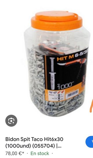 Spit hit m tornillo taco 6x30