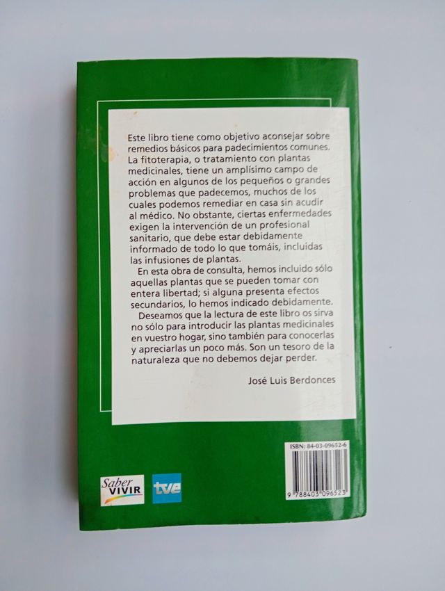 Libro "Las Hierbas de la Salud" (TVE-Saber Vivir)