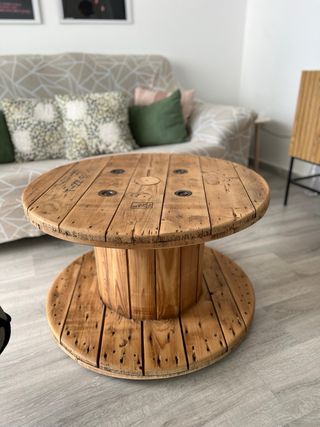 MESAS BOBINAS CARRETE MADERA CABLE CHILLPALET