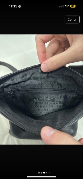bolso hombre armani
